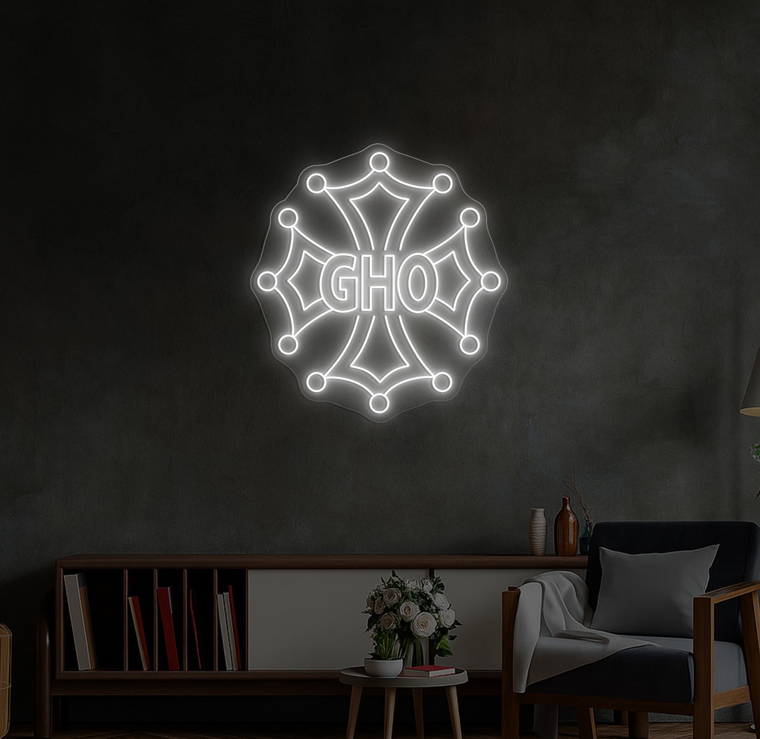 Enseigne LED Néon Personnalisée Grand Hôtel