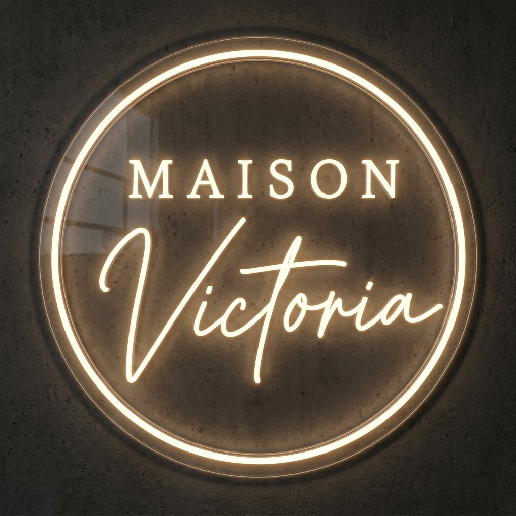 Maison Victoria - Enseigne néon LED personnalisé