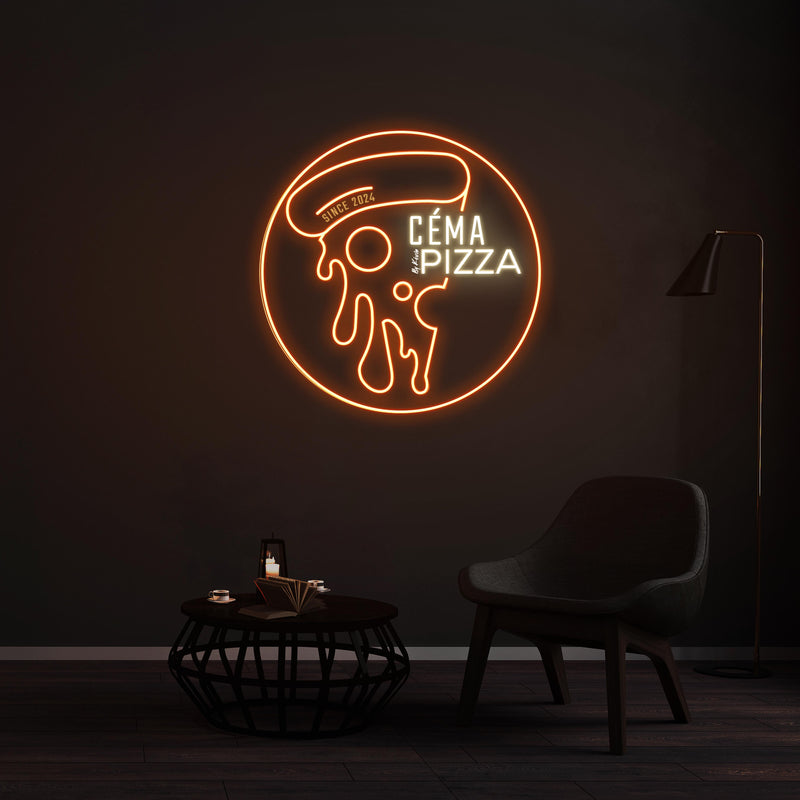 Personnalisation Enseigne LED Néon -CÉMA PIZZA