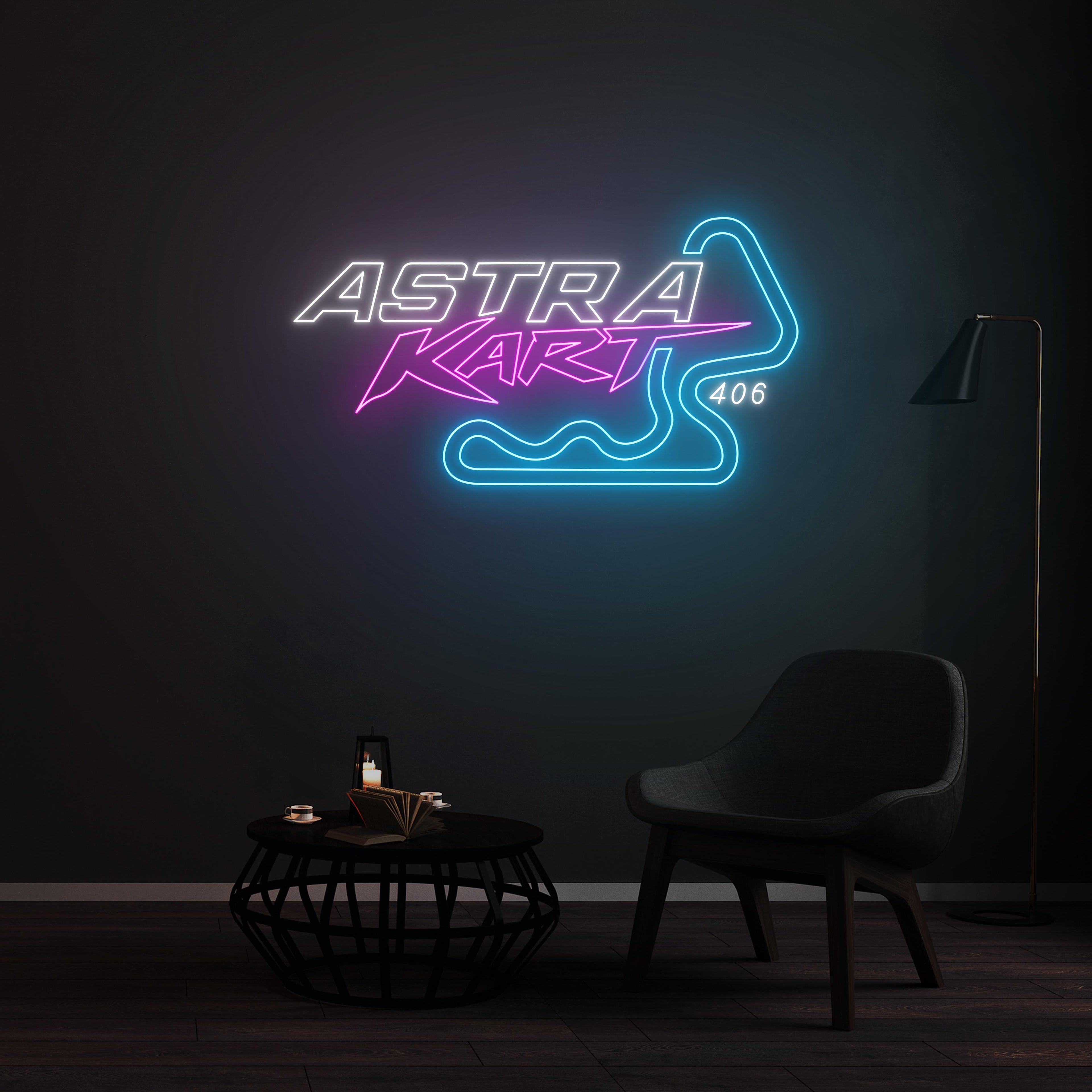 Personnalisation Enseigne LED Néon -ASTRA KART