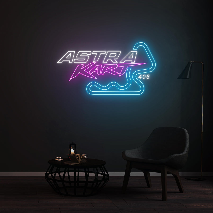 Personnalisation Enseigne LED Néon -ASTRA KART