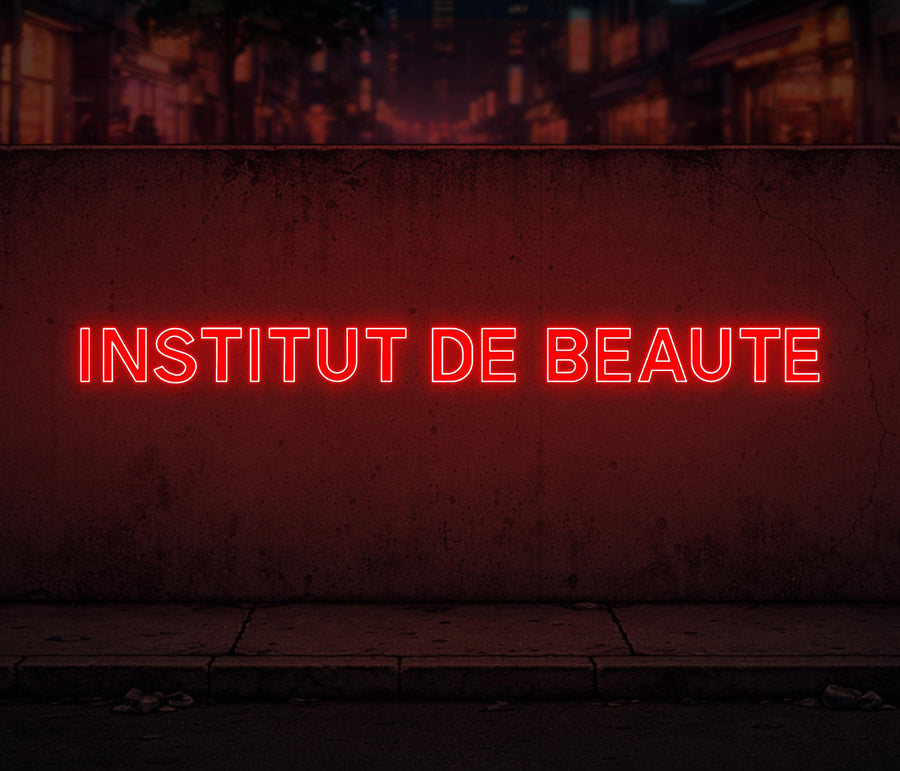 Personnalisation Enseigne LED Néon - INSTITUT DE BEAUTE