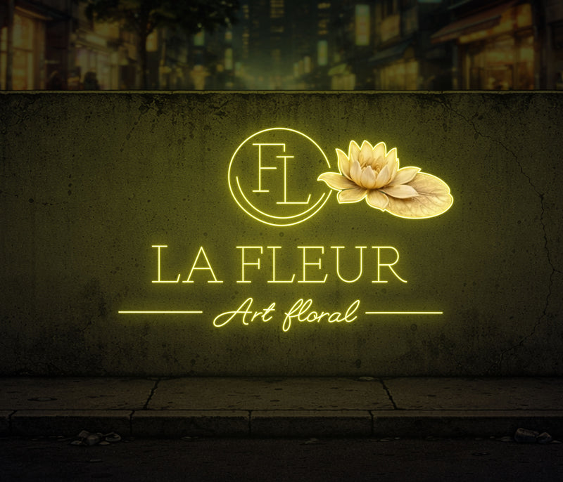 Personnalisation Enseigne LED Néon - LA FLEUR