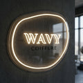 Wavy coiffure - Enseigne néon LED personnalisé