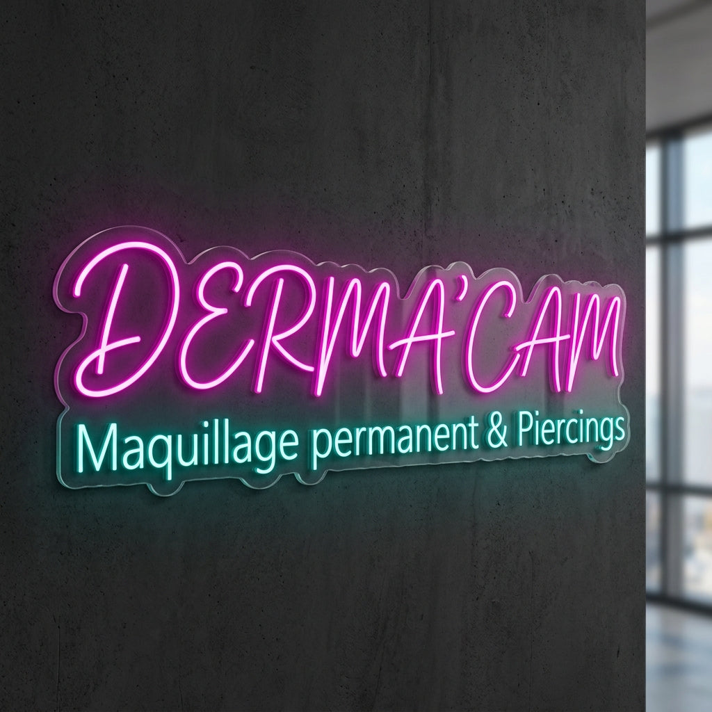 DERMA’CAM - Enseigne néon LED personnalisé