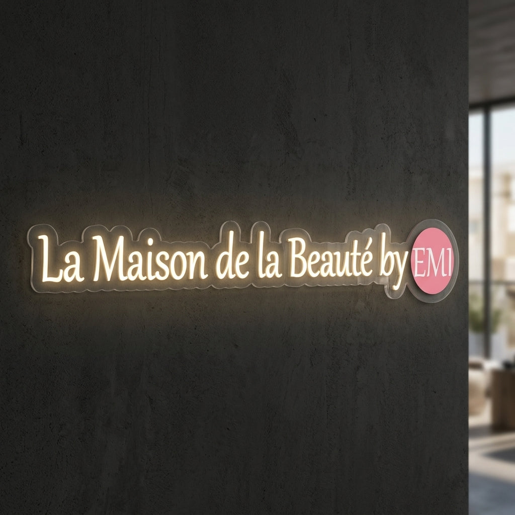 La maison de la beauté by emi - Enseigne néon LED personnalisé