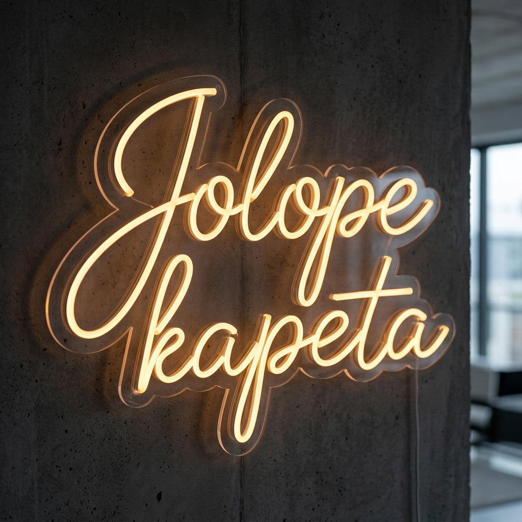 Josua Kapeta - Enseigne néon LED personnalisé