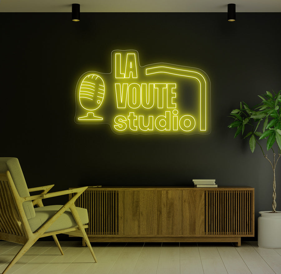 Enseigne LED Néon Personnalisée La Voûte Studio