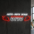 Auto ecole GMG - Enseigne néon LED personnalisé