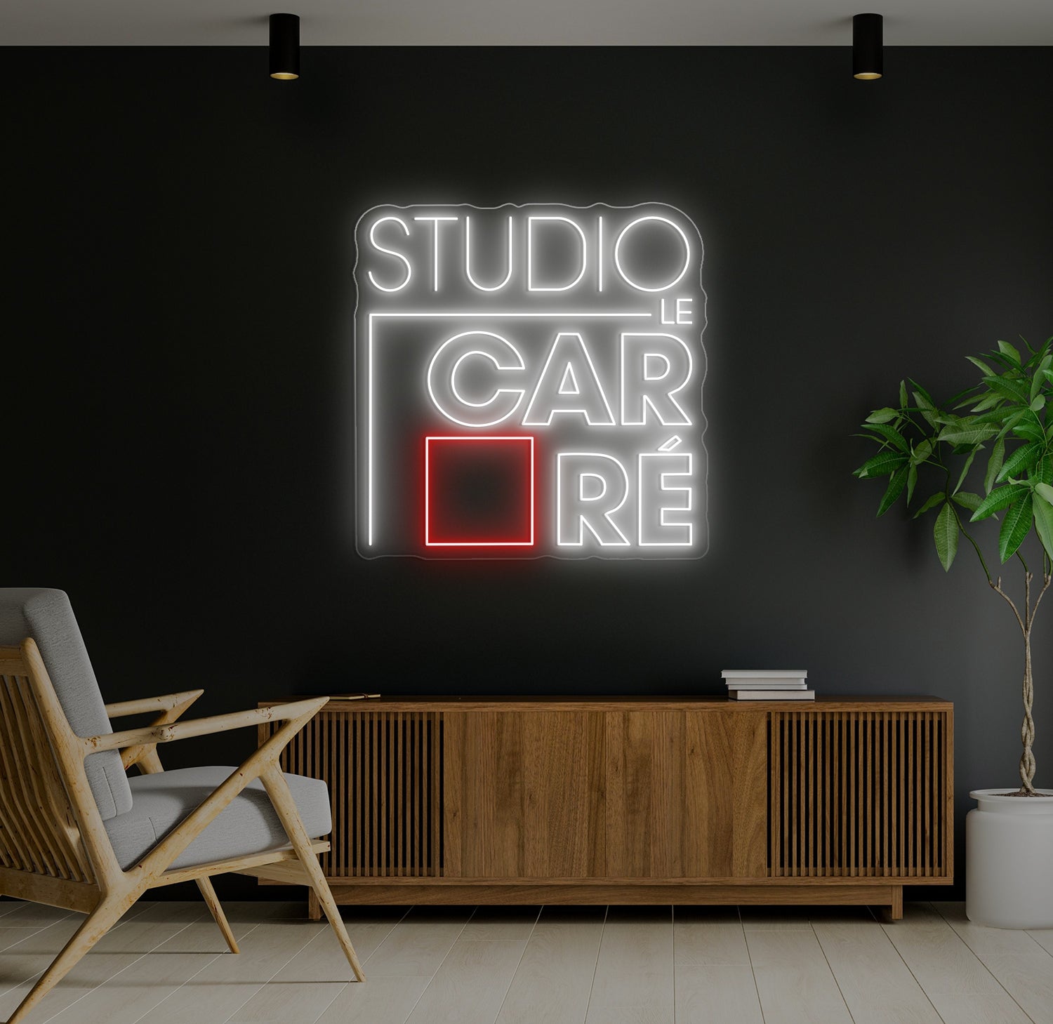 Custom LED Neon Sign - Studio Le Square