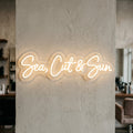 Sea, Cut & Sun - Enseigne néon LED personnalisé