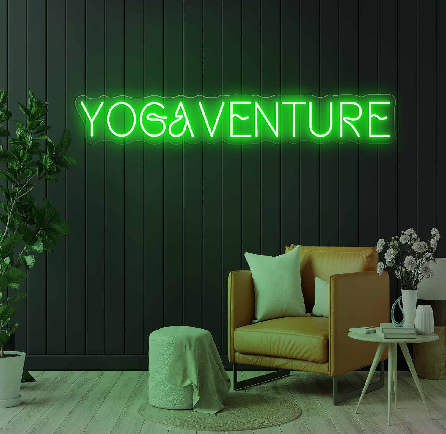 Enseigne LED Néon Personnalisée YOGAVENTURE