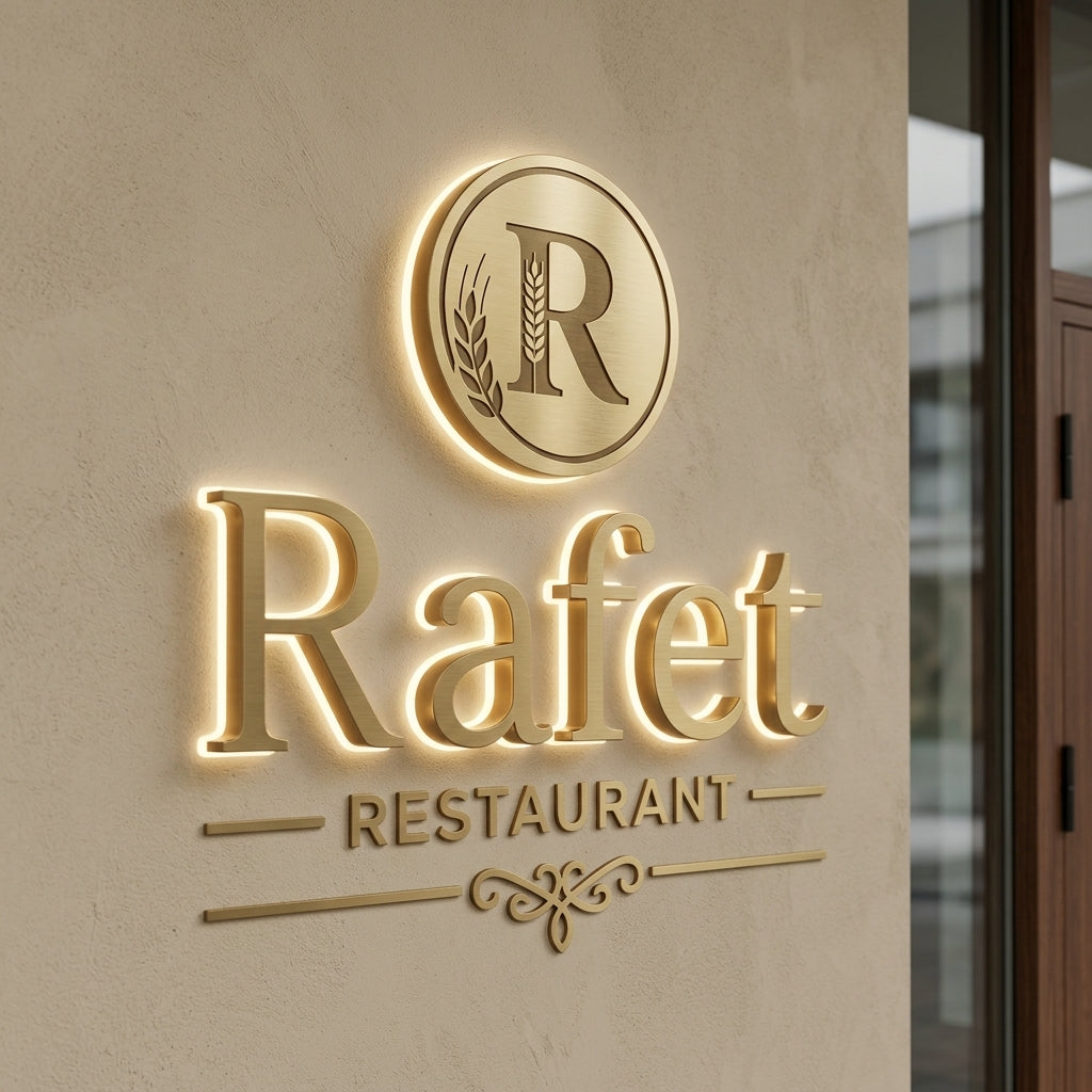Rafet · Lettres rétroéclairées