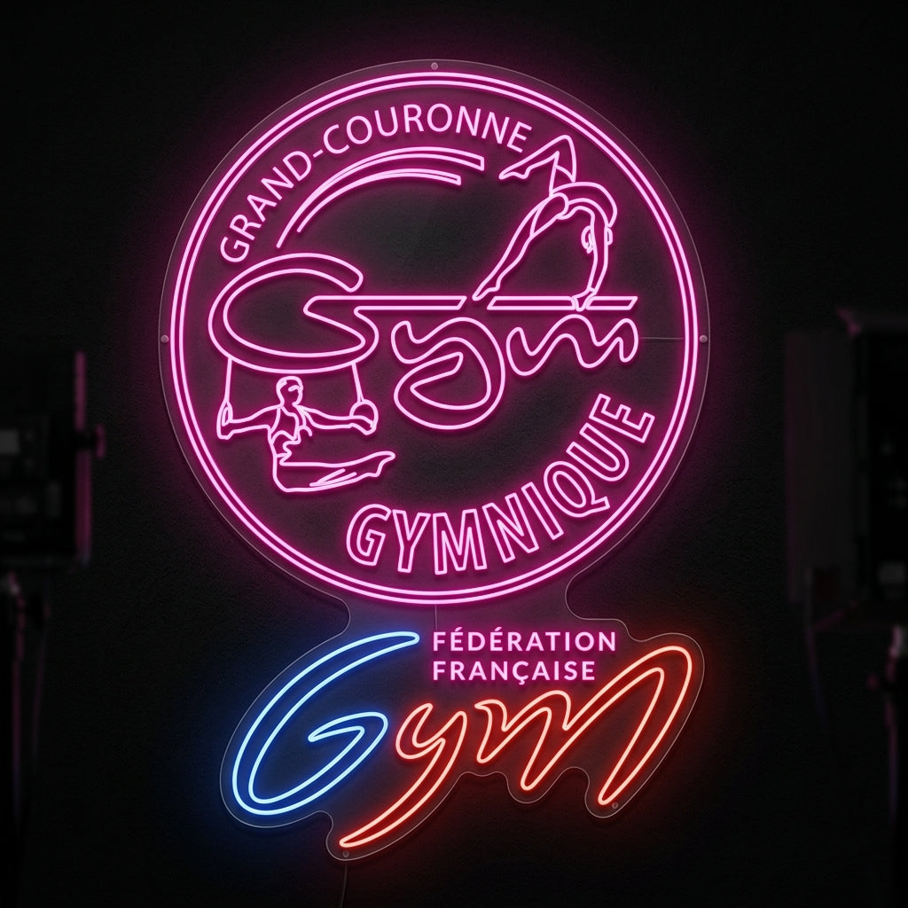 Gymnique - Enseigne néon LED personnalisé