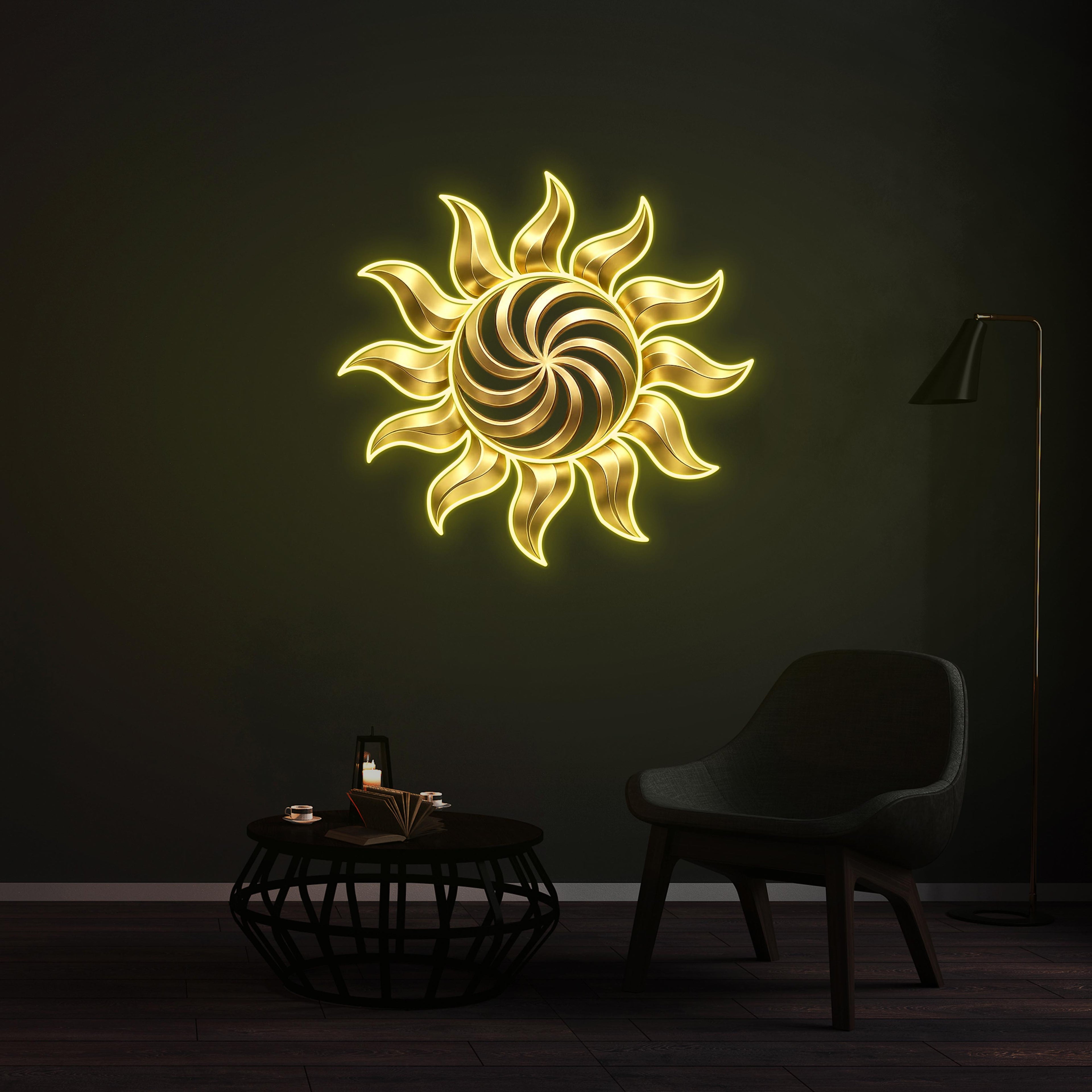 Personnalisation Enseigne LED Néon -  Golden Sun