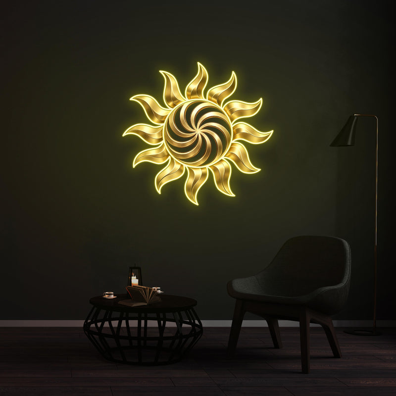 Personnalisation Enseigne LED Néon -  Golden Sun