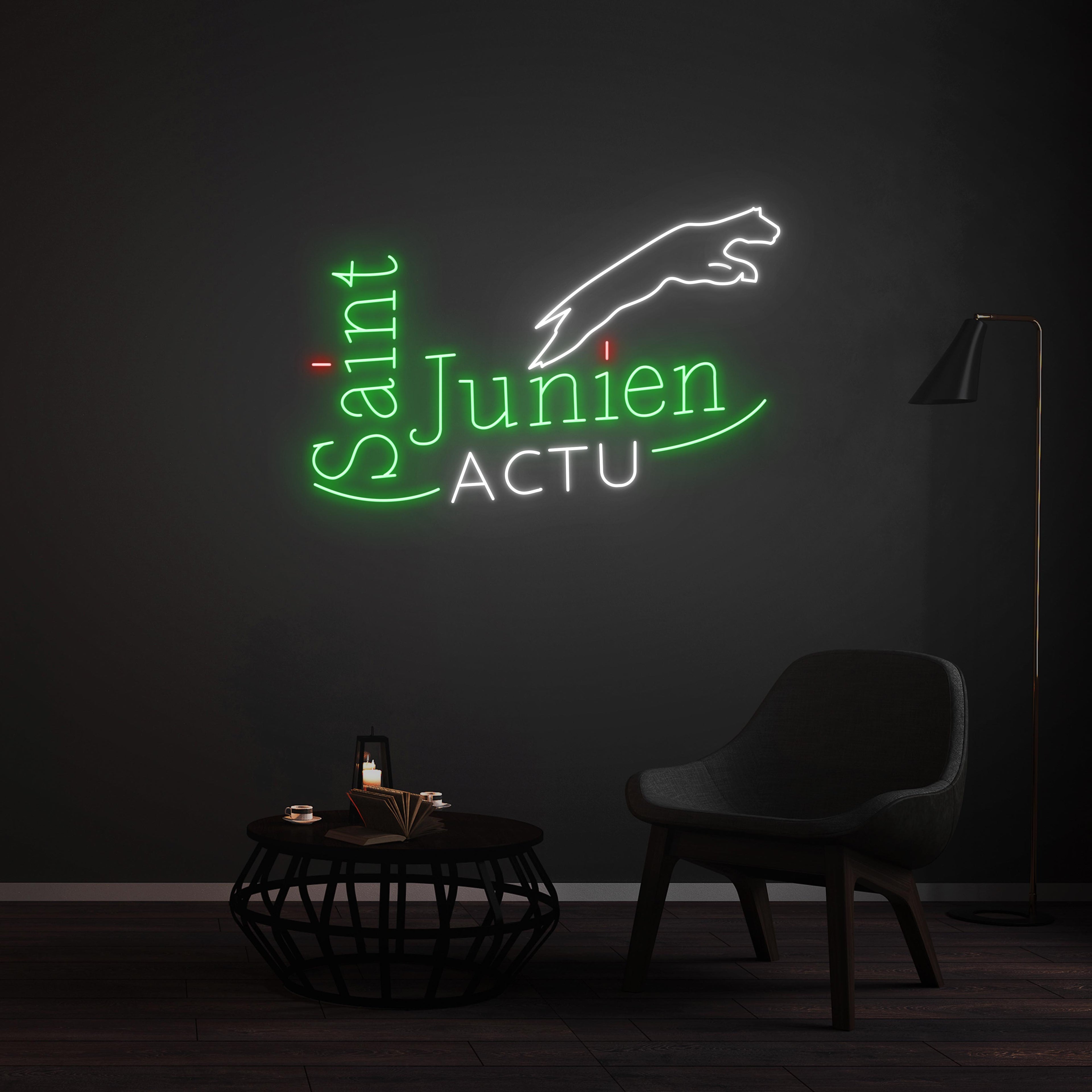 Personnalisation Enseigne LED Néon -Saint Junien ACTU