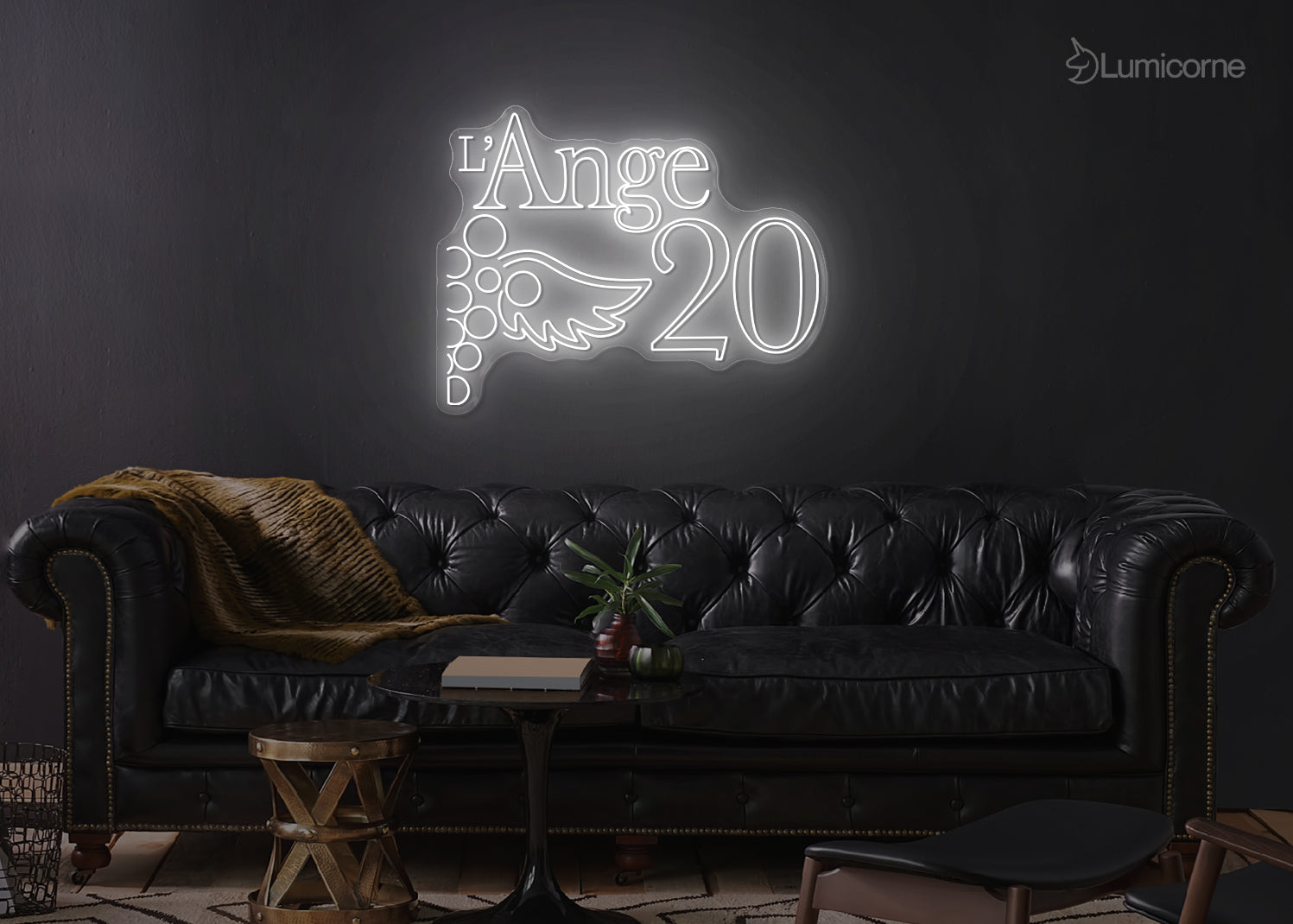 Enseigne LED Néon Personnalisée - L'Ange 20