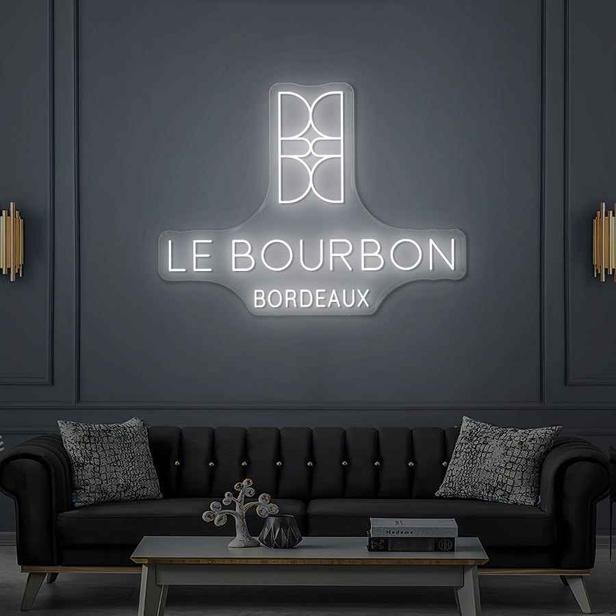 Enseigne LED Néon Personnalisée Le Bourbon