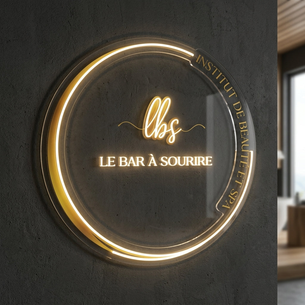 Le Bar à Sourire - Enseigne néon LED personnalisé