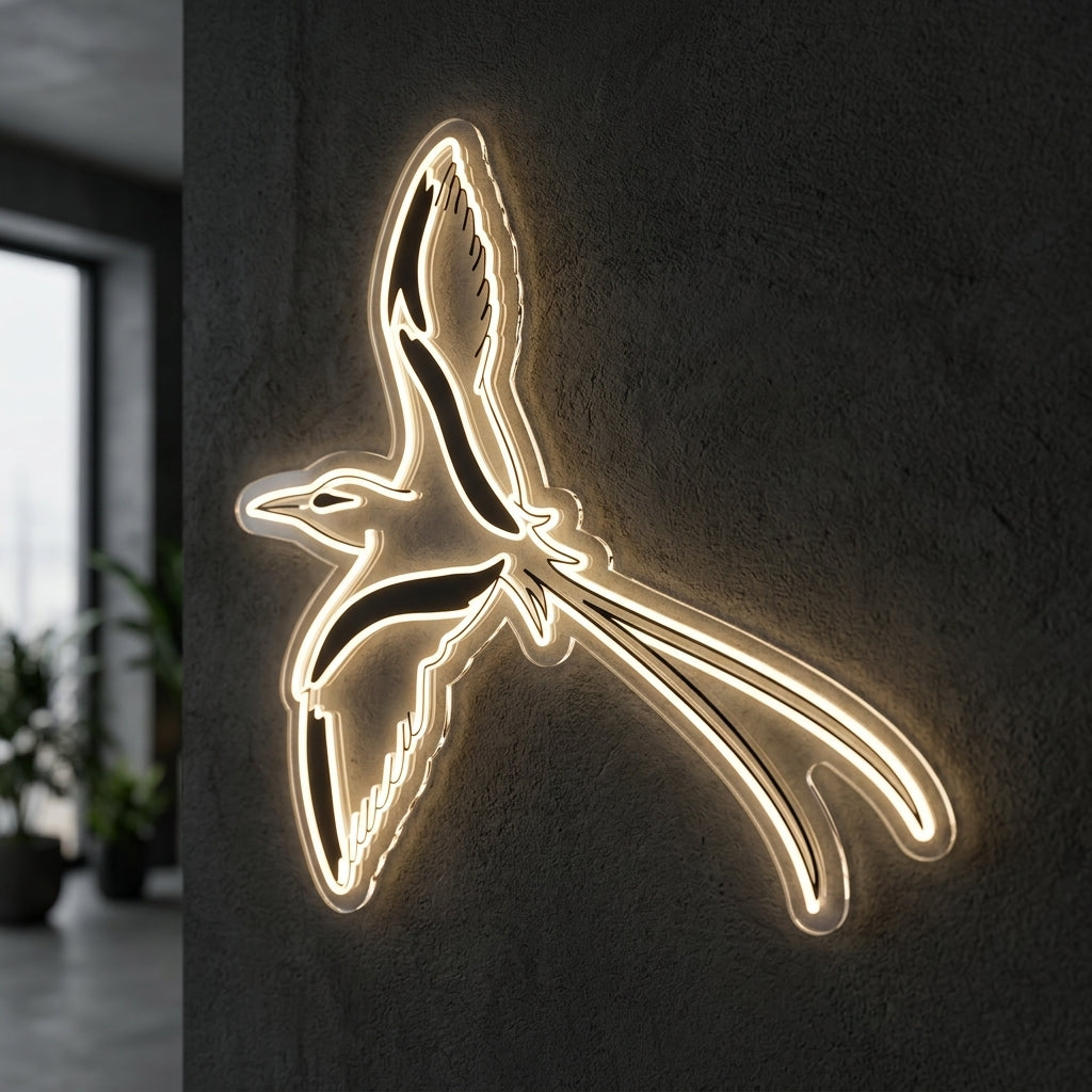 Au tî paille en queue - Enseigne néon LED personnalisé · Waterproof