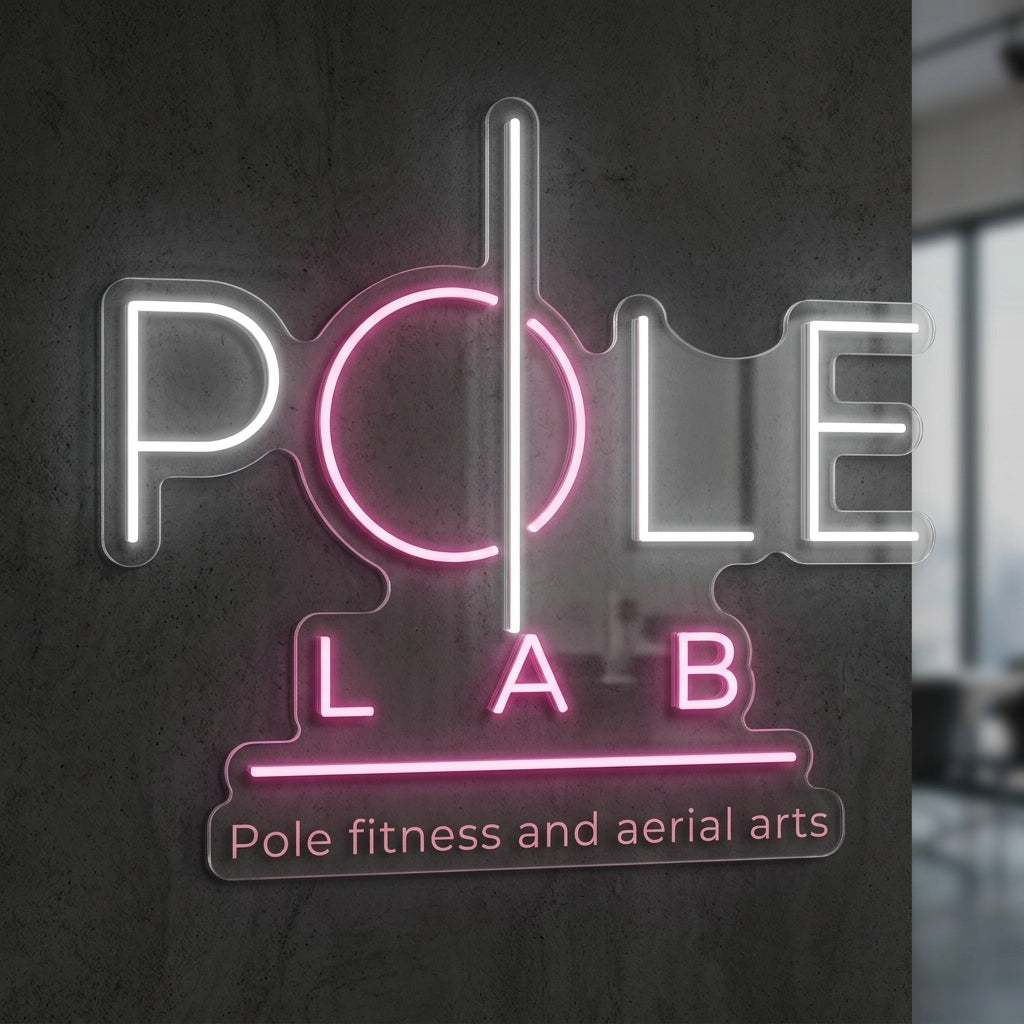 Pole lab - Enseigne néon LED personnalisé