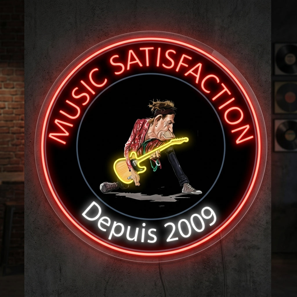 sarl music satisfaction - Enseigne néon LED personnalisé
