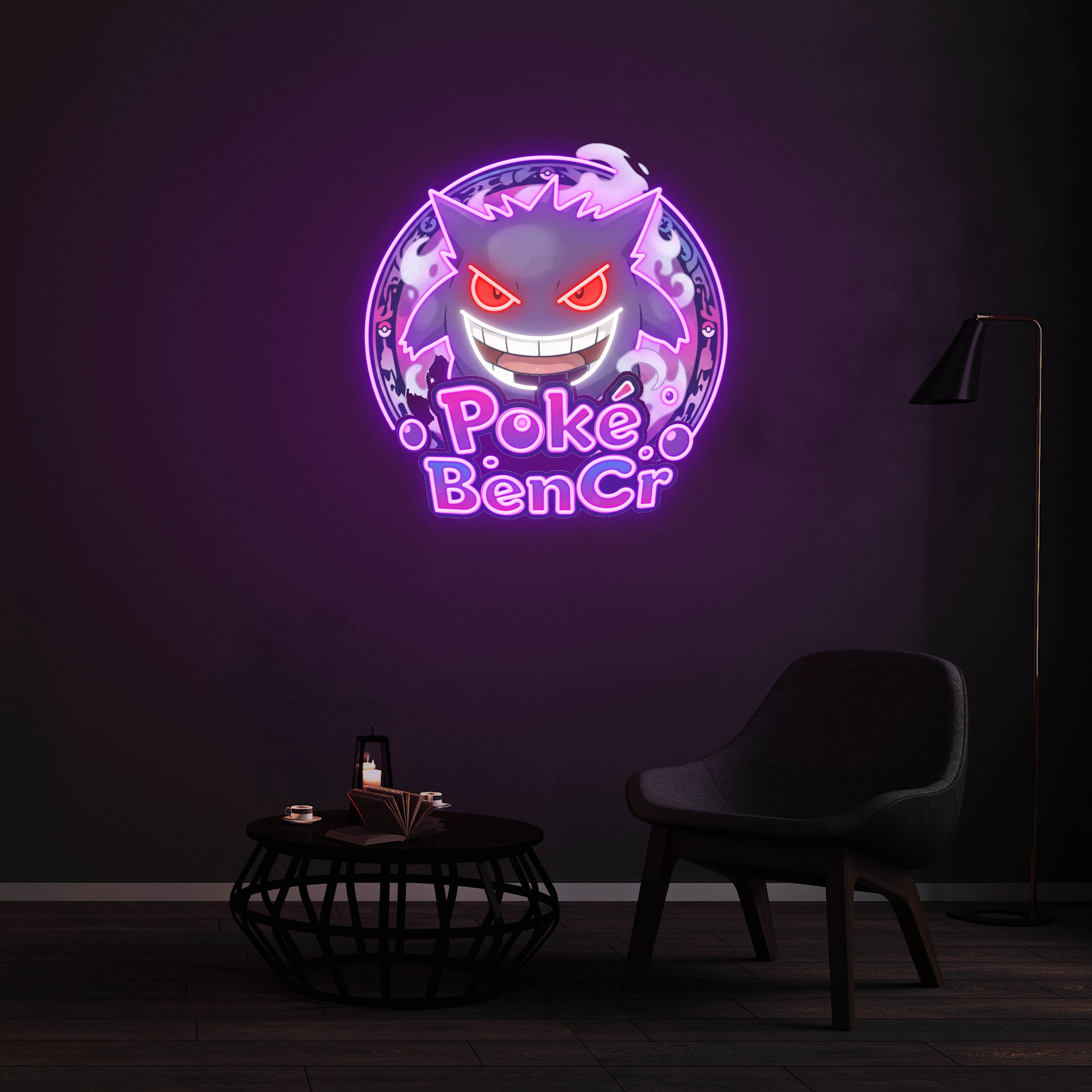 Enseigne LED Néon Personnalisée - Gengar