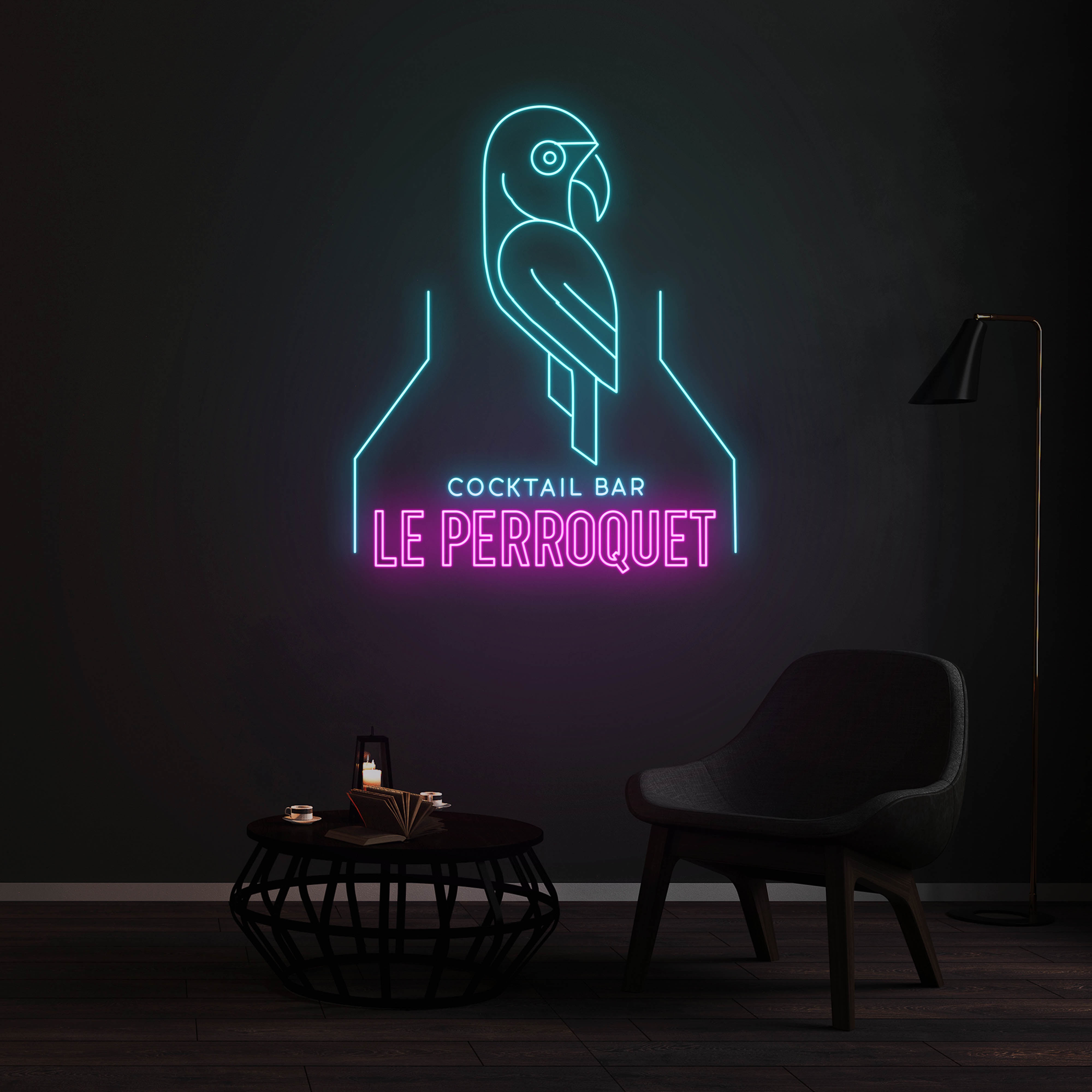 Néon LE PERROQUET COCKTAIL BAR