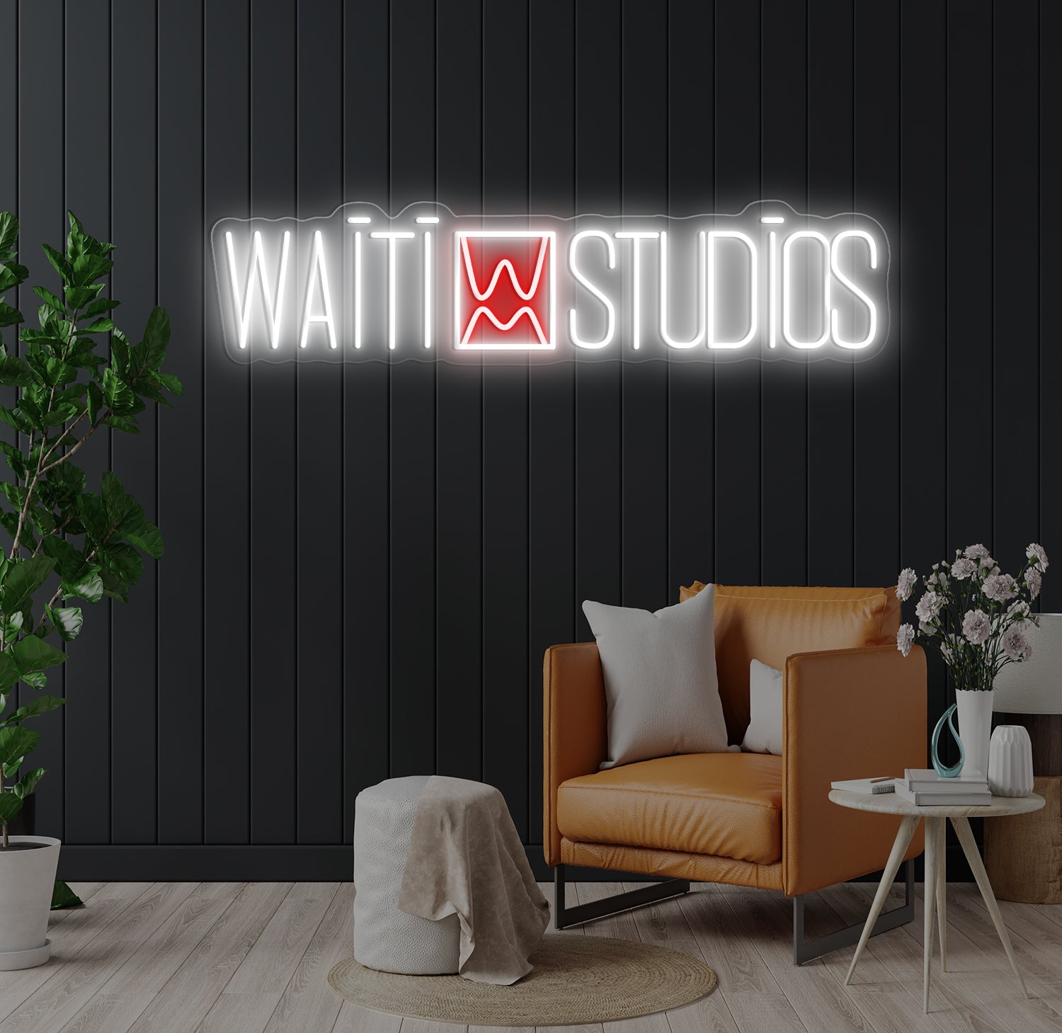 Custom LED Neon Sign - Studio Waïti