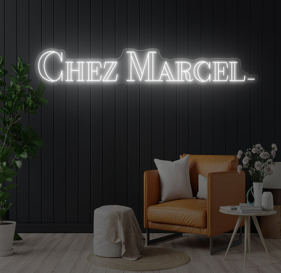 Enseigne LED Néon Personnalisée Chez Marcel