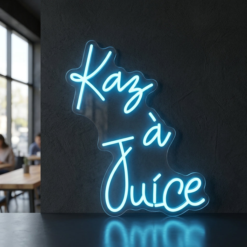 kaz a juice - Enseigne néon LED personnalisé