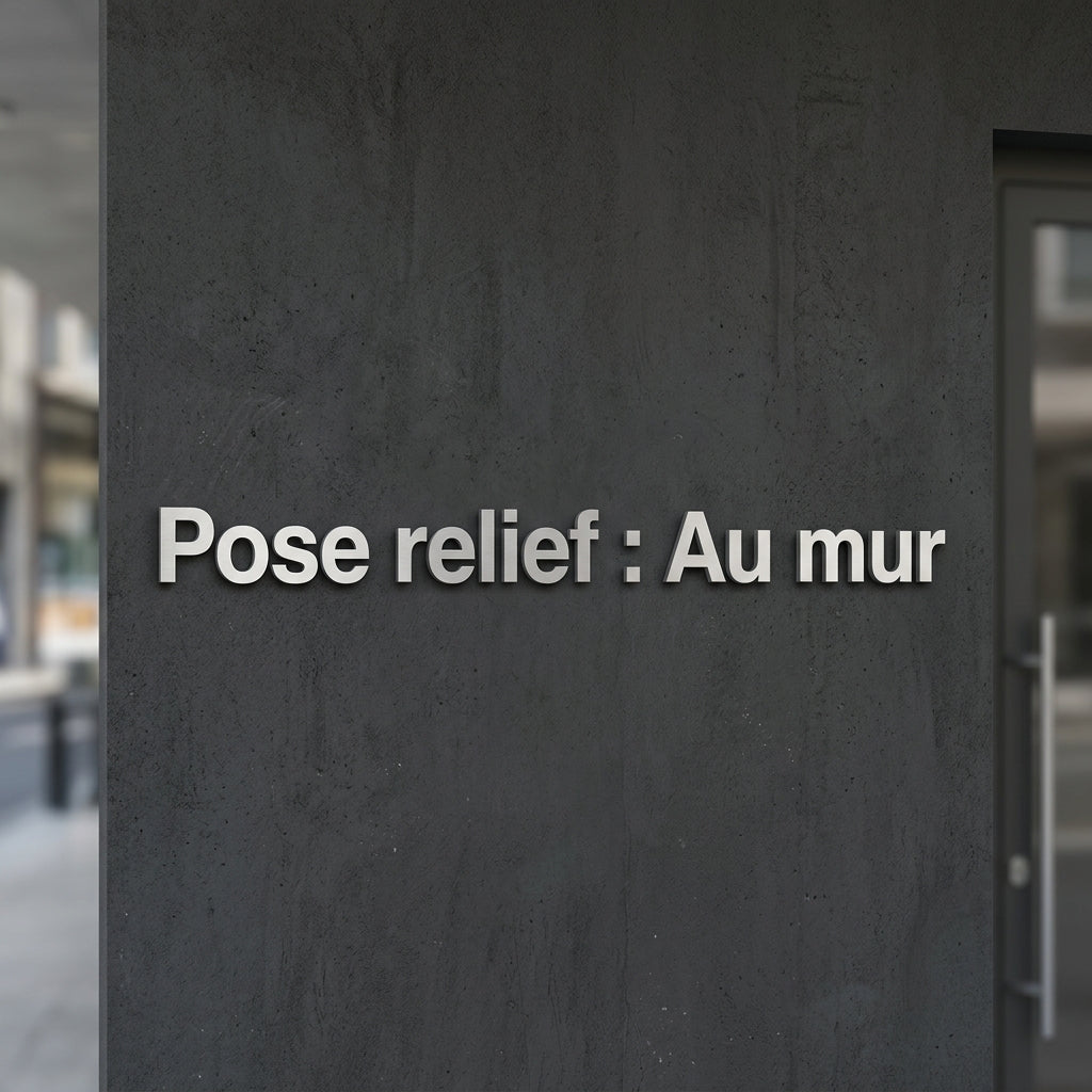 Chez Nanou · Lettres relief