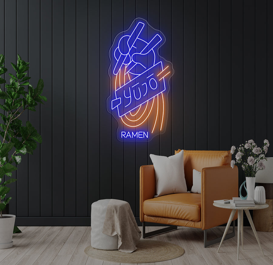 Enseigne LED Néon Personnalisée YŪJŌ RAMEN