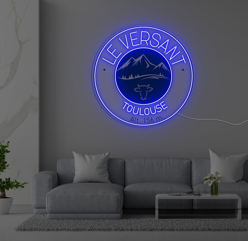 Enseigne LED Néon Personnalisée The Versant Toulouse