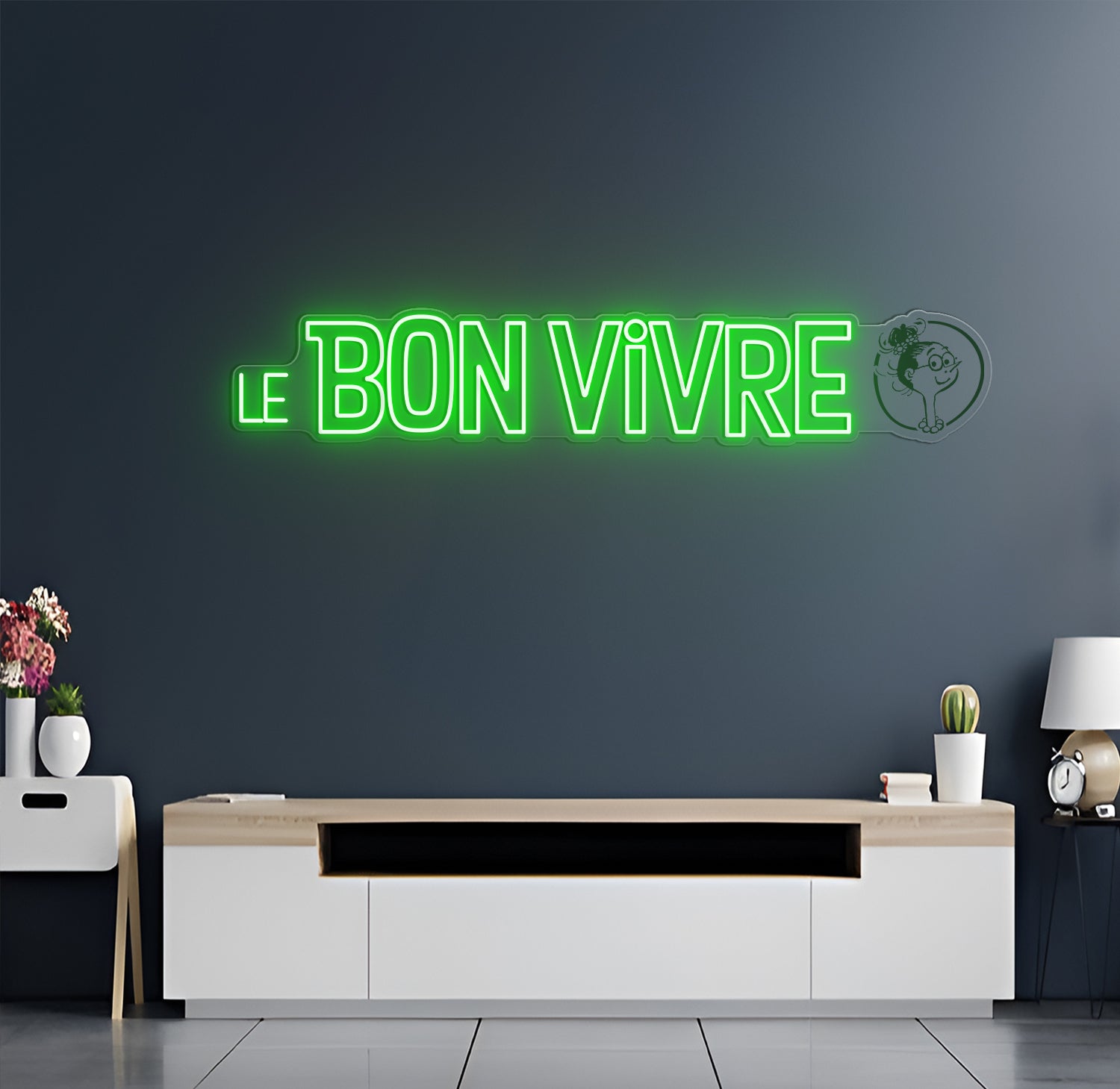 Enseigne LED Néon Personnalisée Le Bon Vivre