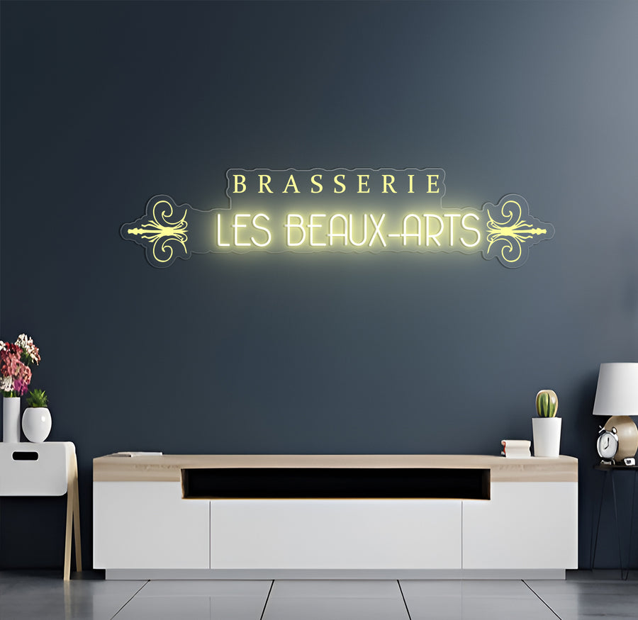 Enseigne LED Néon Personnalisée Les Beaux-Arts