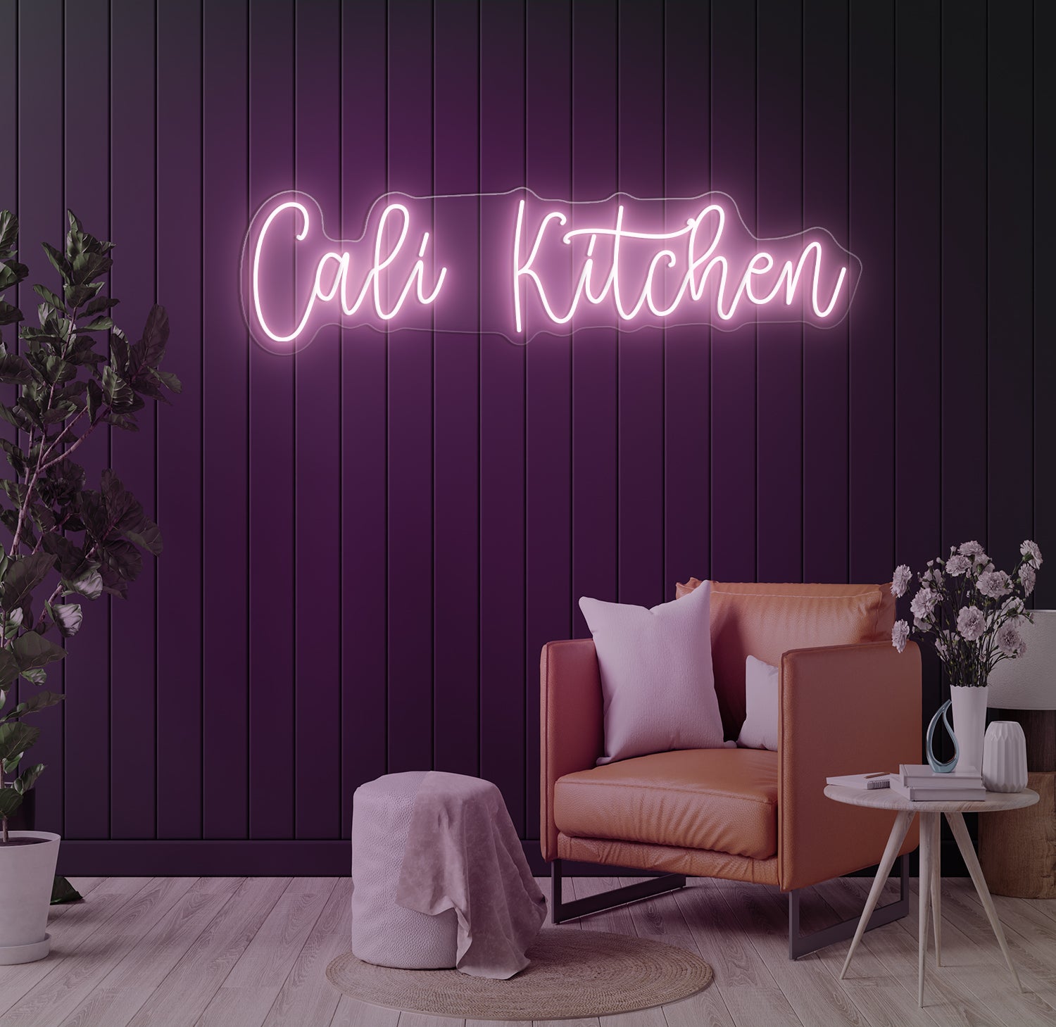 Enseigne LED Néon Personnalisée Cali Kitchen