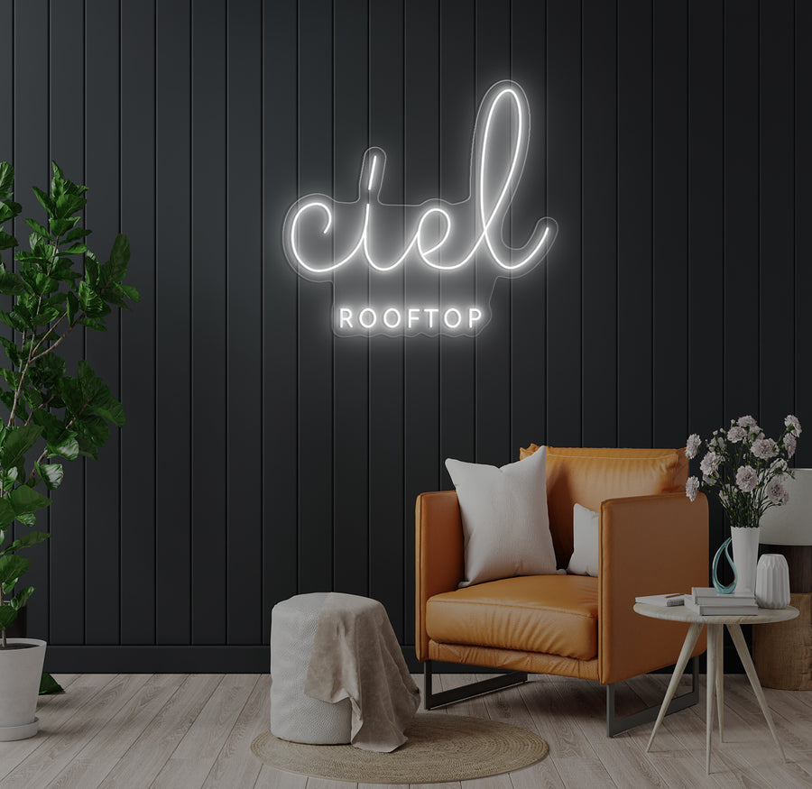 Enseigne LED Néon Personnalisée Ciel
