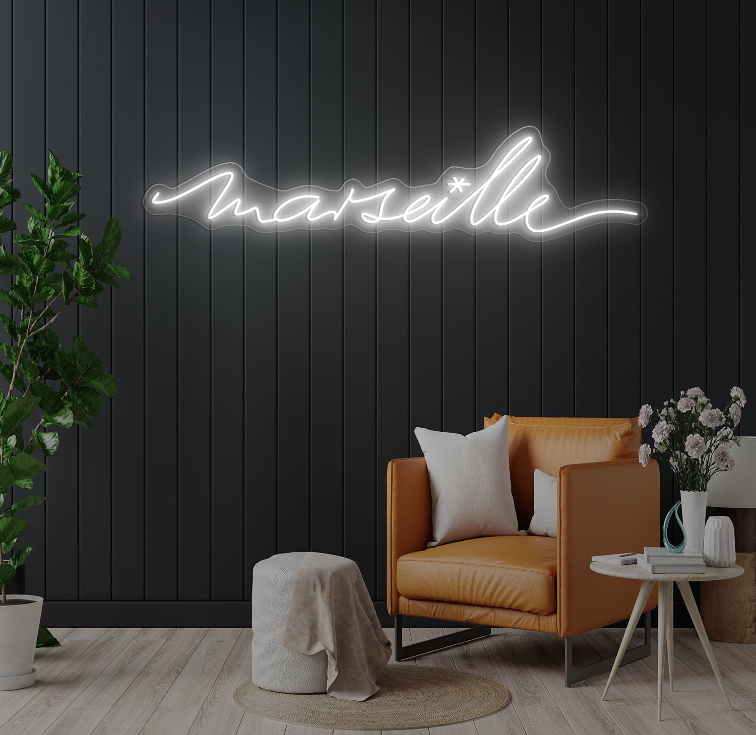 Enseigne LED Néon Personnalisée Restaurant Marseille