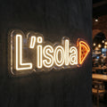 L’isola - Enseigne néon LED personnalisé
