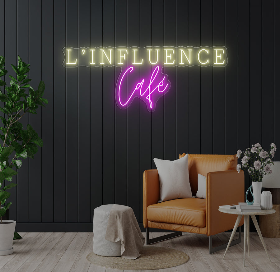 Enseigne LED Néon Personnalisée L’influence Brunch