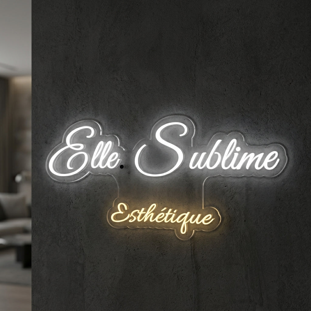 Elle sublime - Enseigne néon LED personnalisé