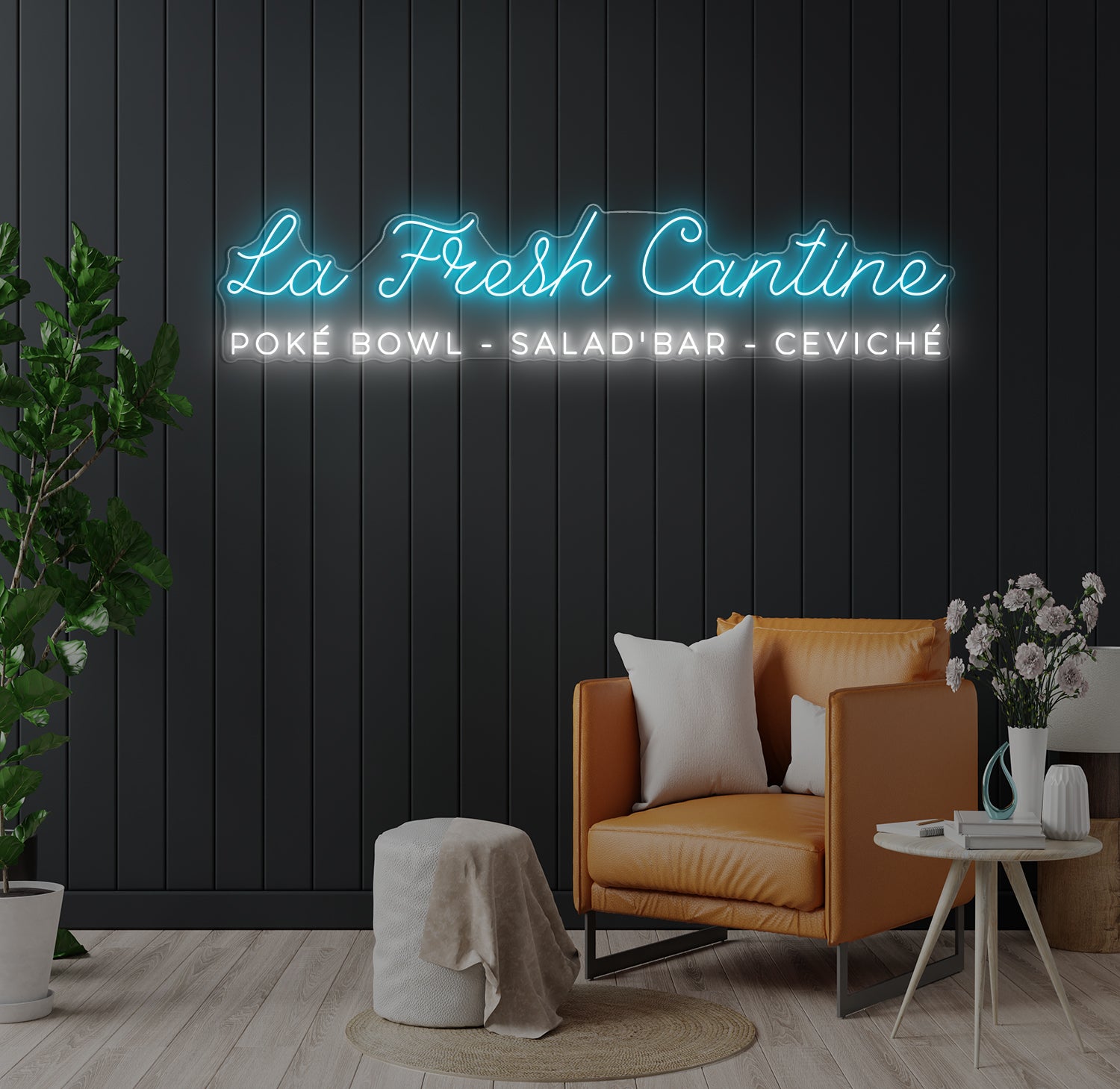 Enseigne LED Néon Personnalisée La Fresh Cantine