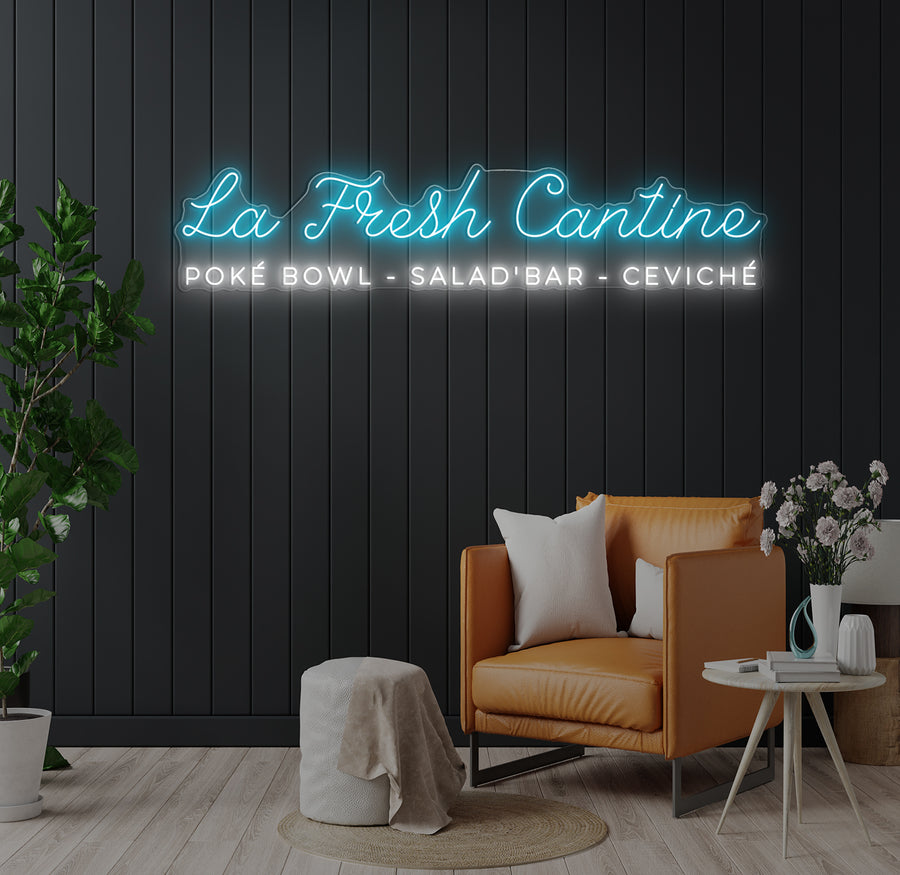 Enseigne LED Néon Personnalisée La Fresh Cantine
