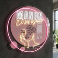 Manon et ses bijoux - Enseigne néon LED personnalisé