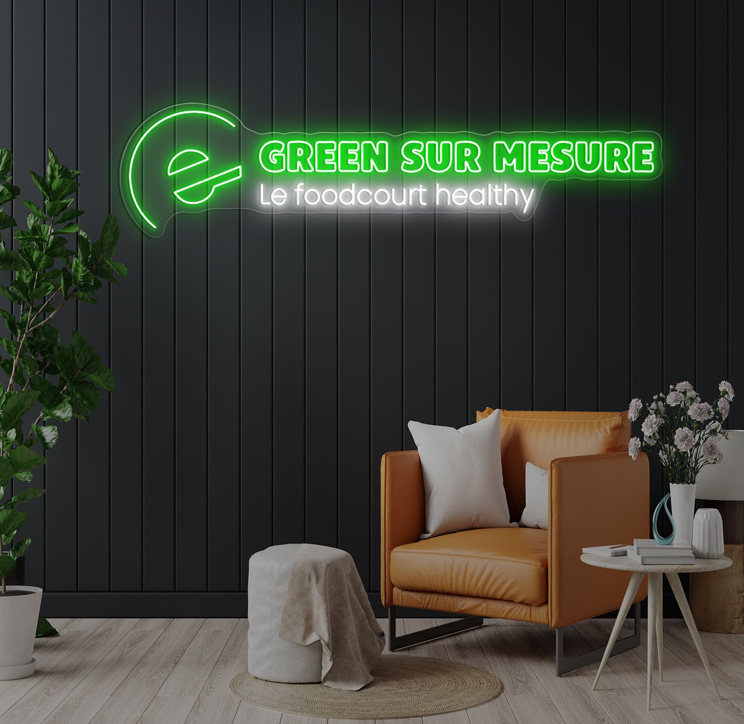 Enseigne LED Néon Personnalisée Green sur mesure