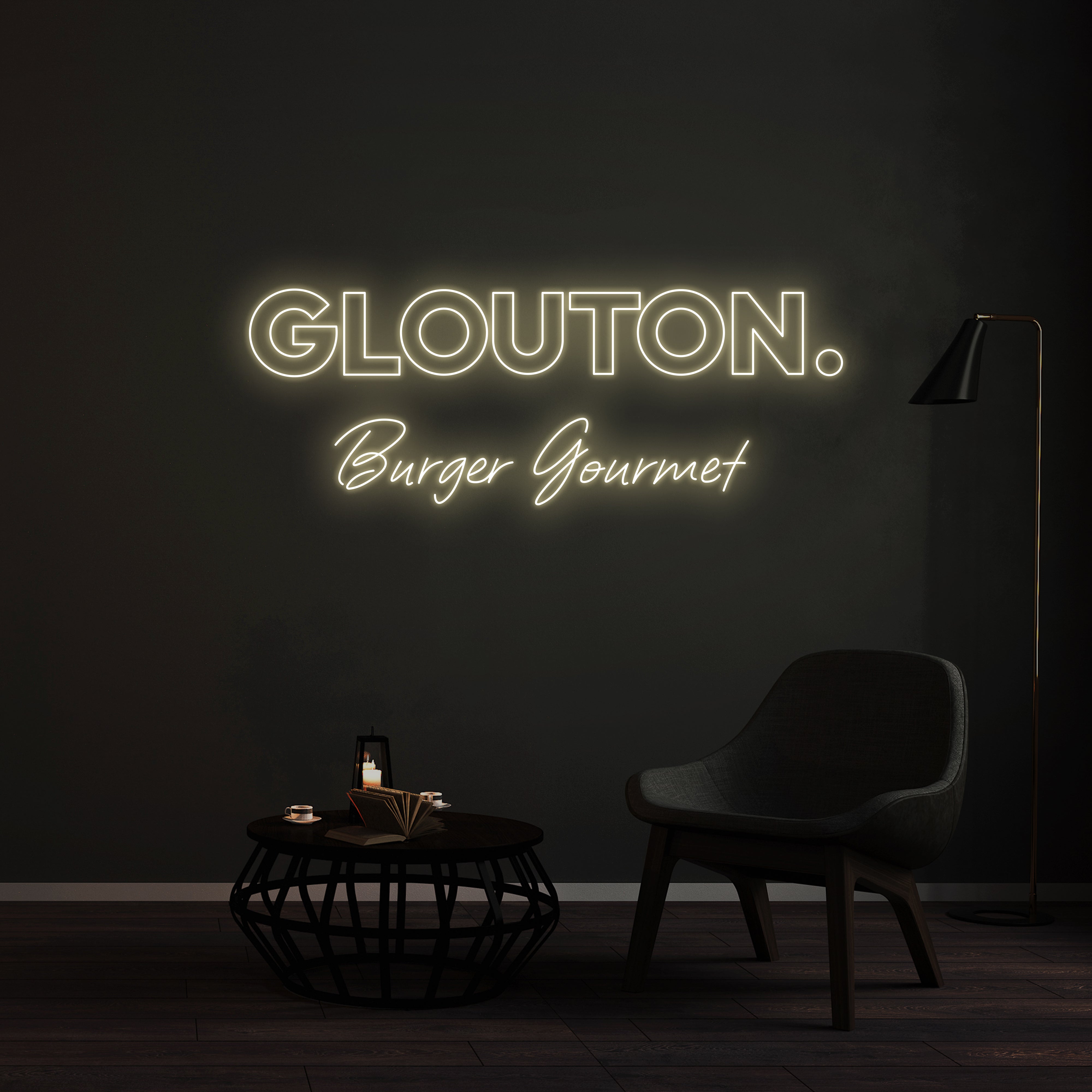 Néon GLOUTON Burger Gourmet