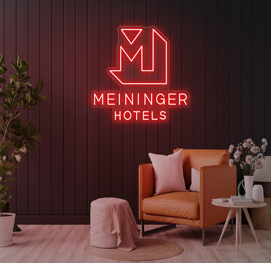 Enseigne LED Néon Personnalisée MEININGER Hotel