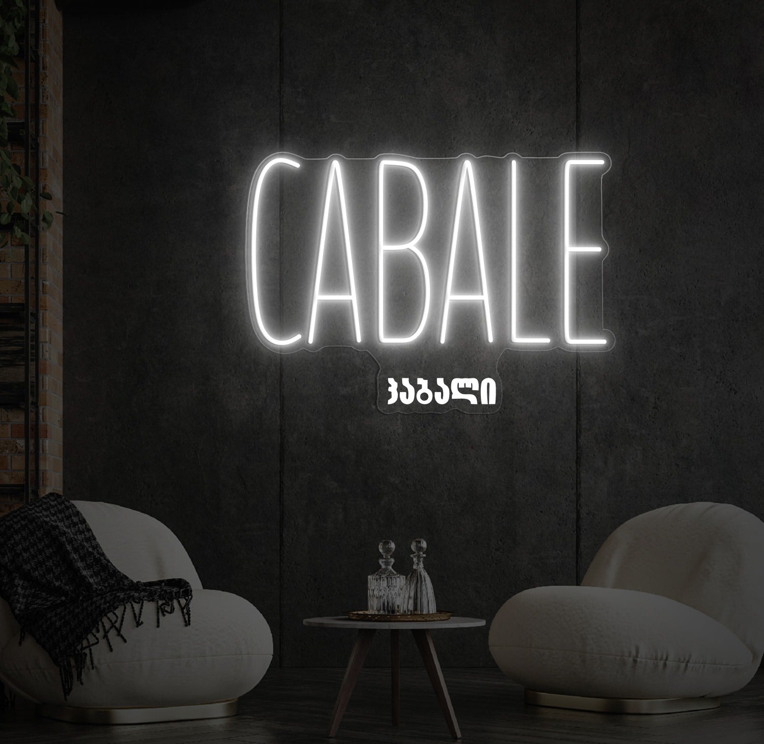 Enseigne LED Néon Personnalisée Cabale